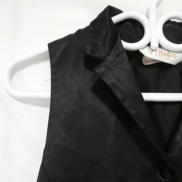 VIP PETITES | small - petites | Black Button Down Vest | Made In Canada 🟥🍁🟥 - Picture 3 of 14
